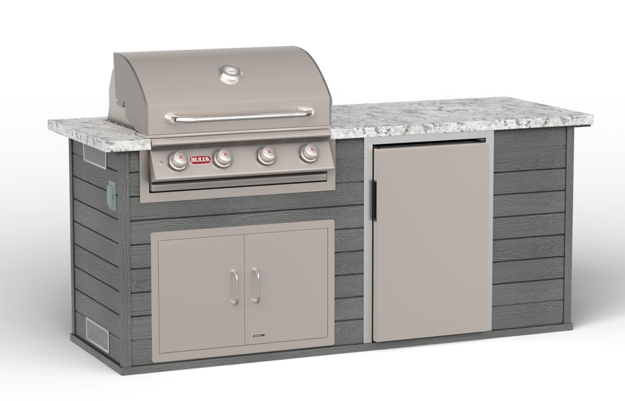 Grey Timber Tough Base ODK With White Granite