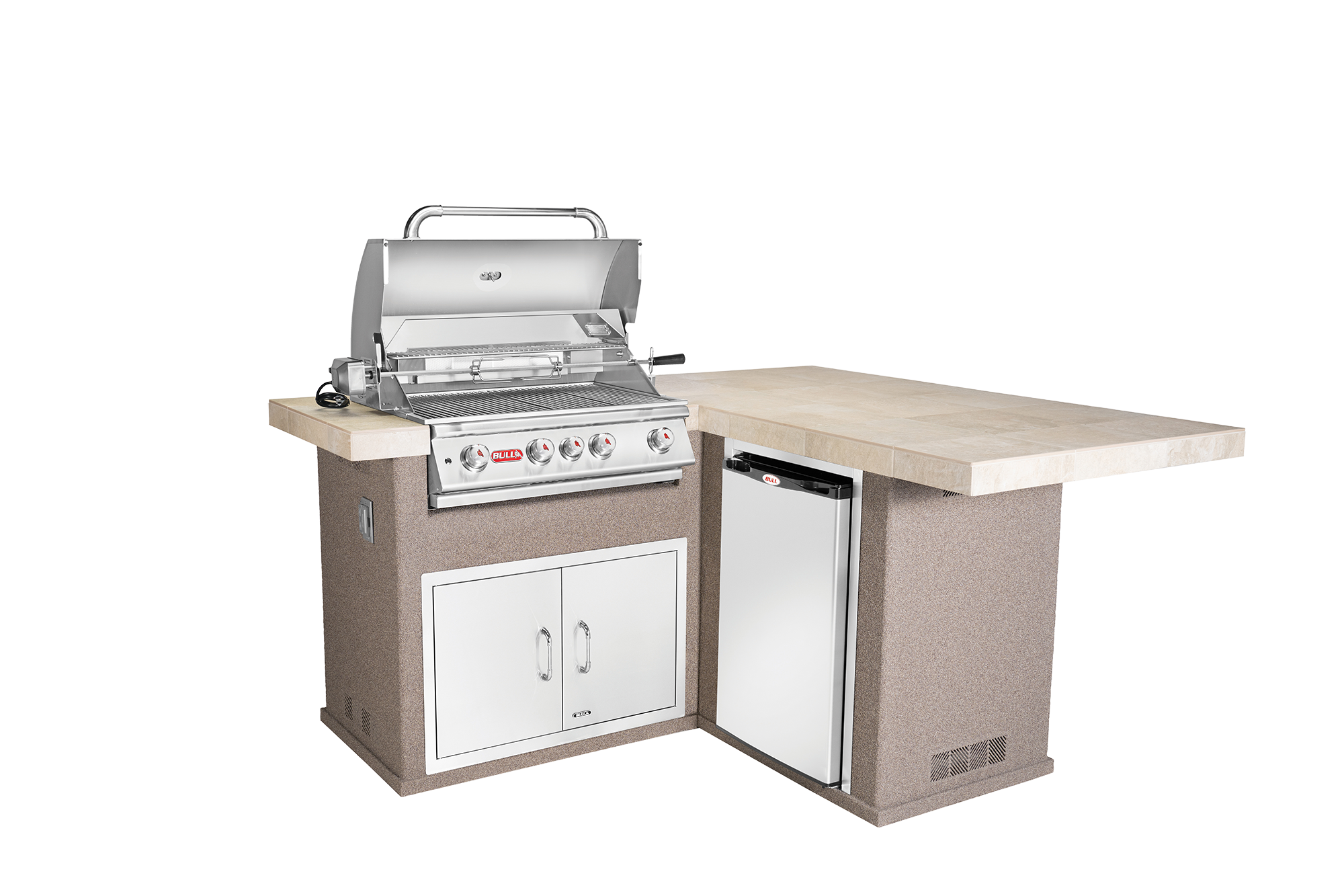 Bull Outdoor Kitchen Island Things In The Kitchen   Litlle Q SR 304 Brava Ivory Open NBG 