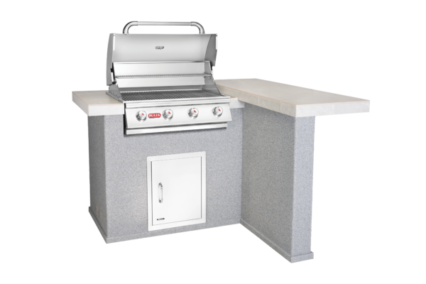 Patio Q L Shaped Grill Outdoor kitchen - Open