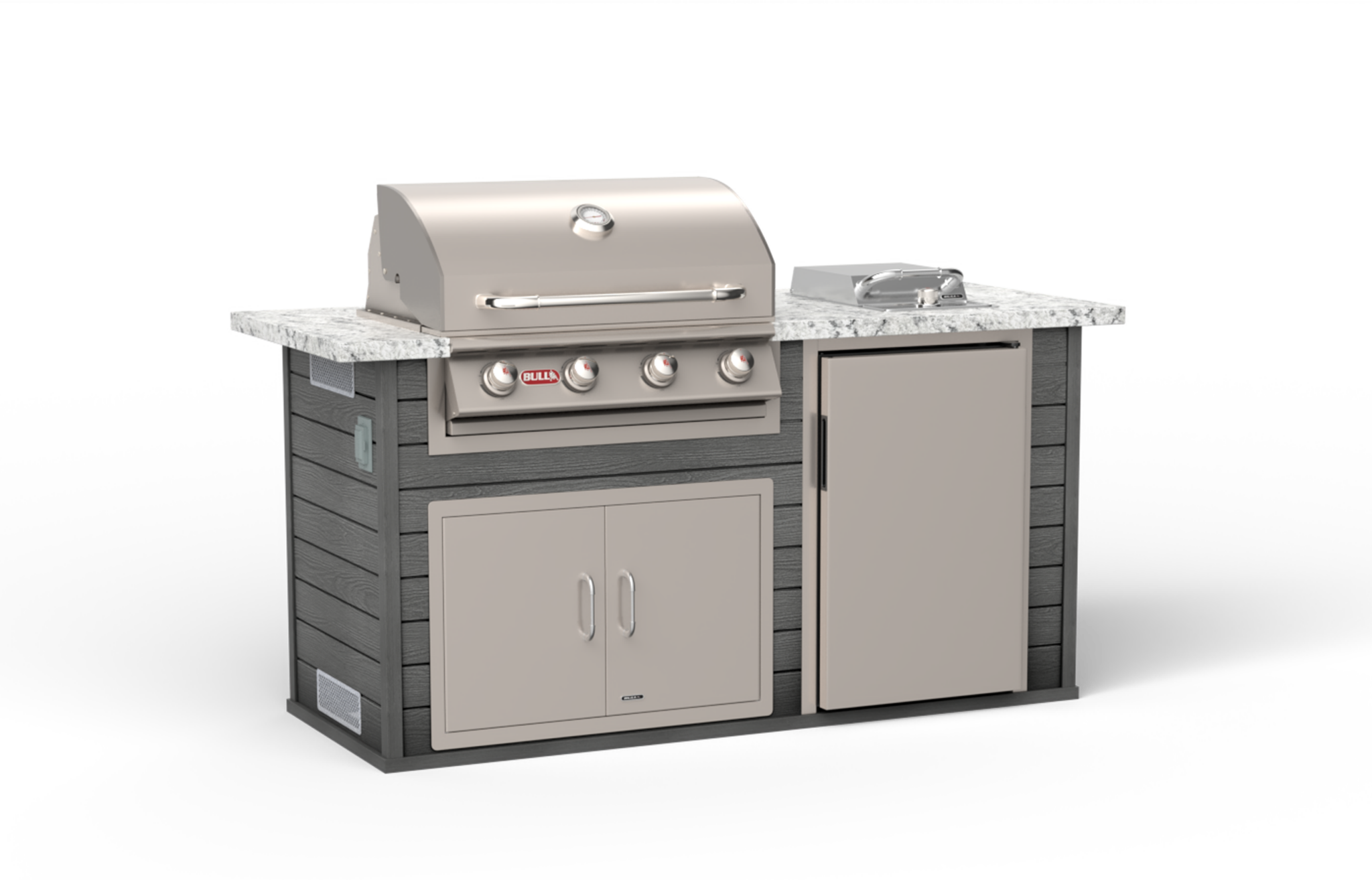 TT Power Q closed Colonial White top charcoal Base