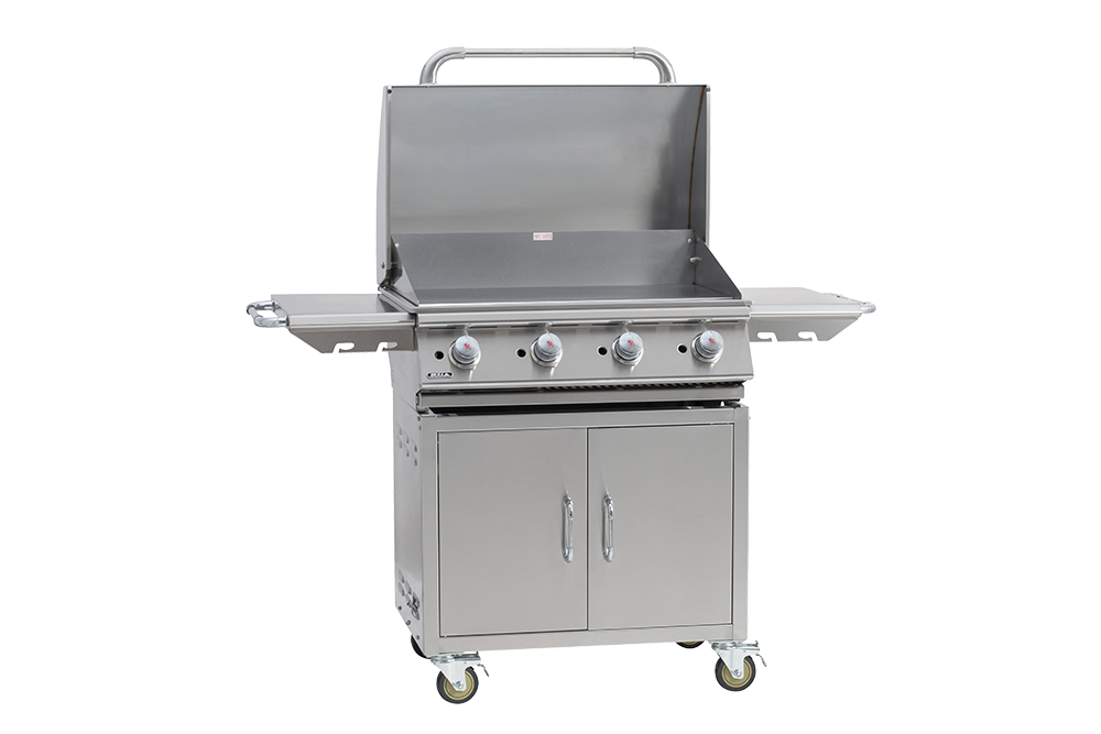 Bull Outdoor Products Stainless Steel Patio Grill Island Double Access DoorsBull Outdoor Products Natural Gas Outlaw Drop-in Steel Barbecue BBQ Grill Head 