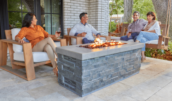 outdoor rectangle fire pit