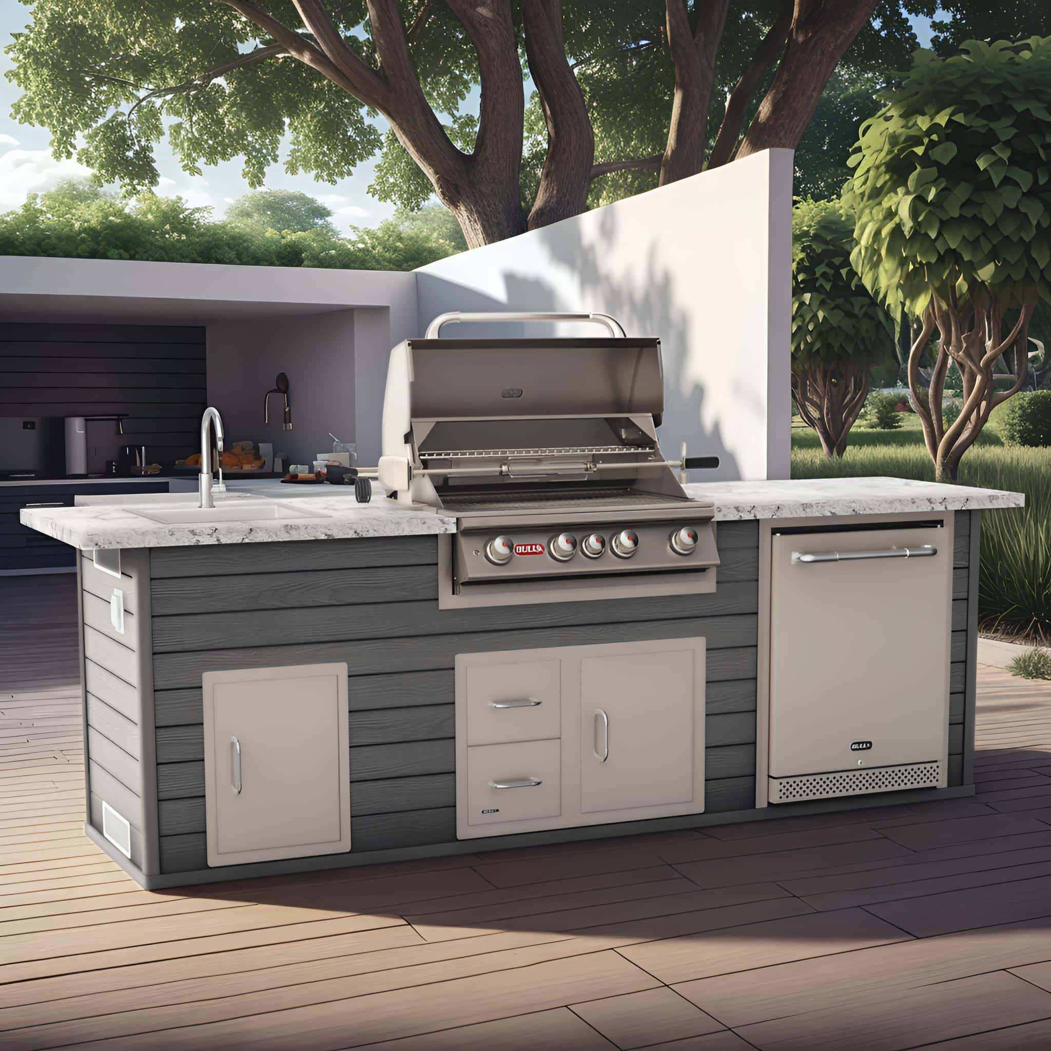 AI Timber Tough Premier Q open colonial white top charcoal base