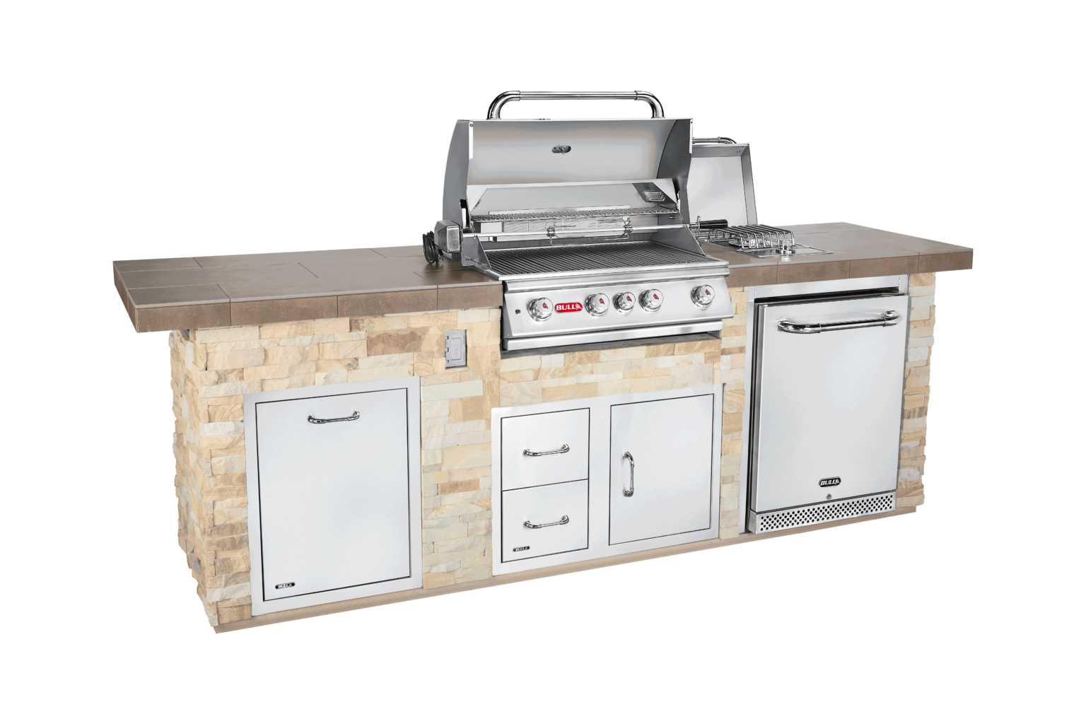 L-Shaped Outdoor Kitchens and Grill Islands - Customizable