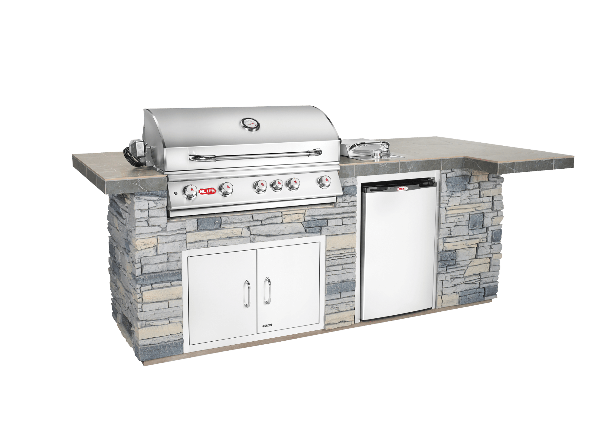 Quick Ship BBQ Faux Rock Outdoor Kitchen