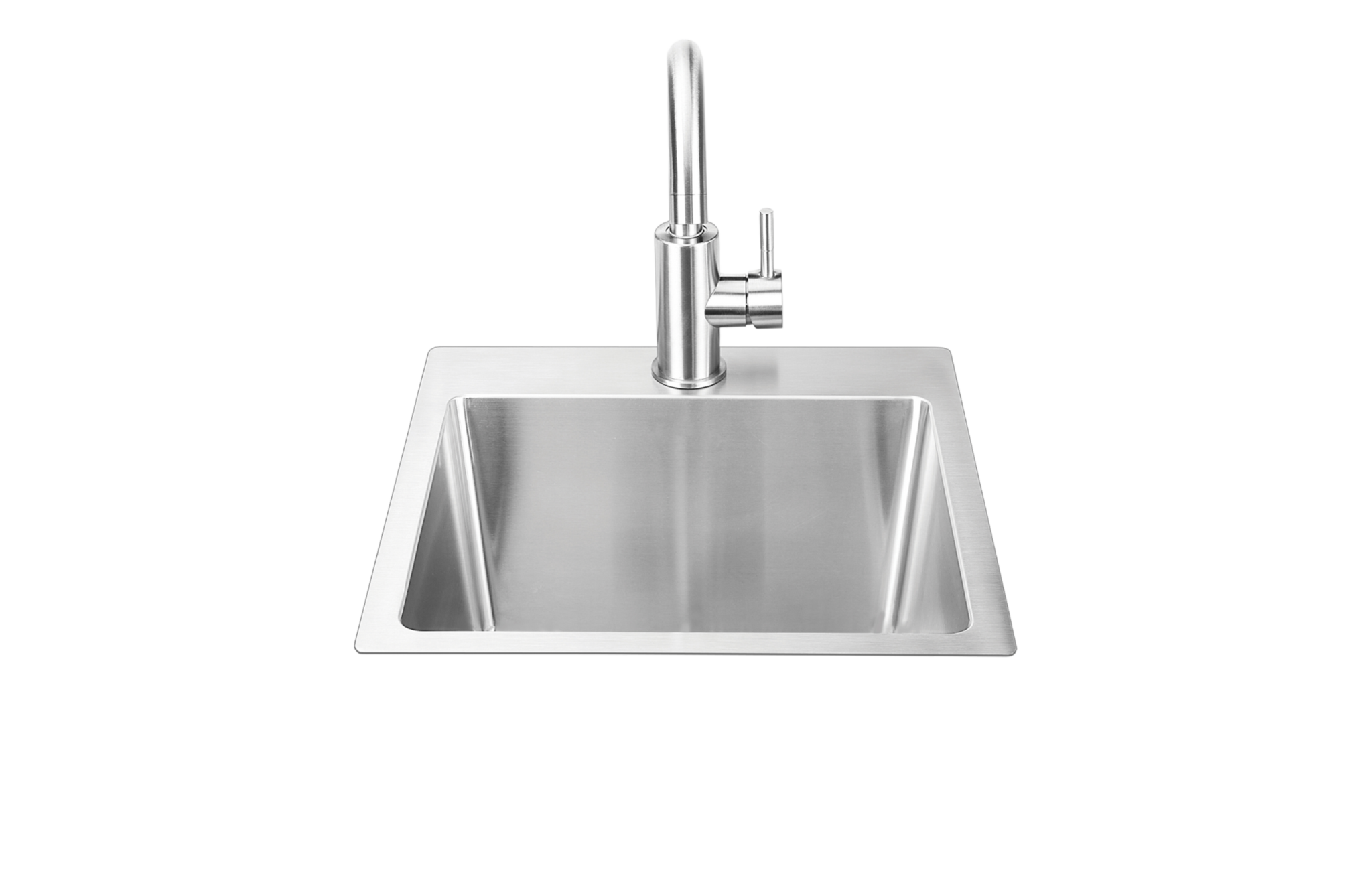 Small Premium Stainless Sink Straight Clipped