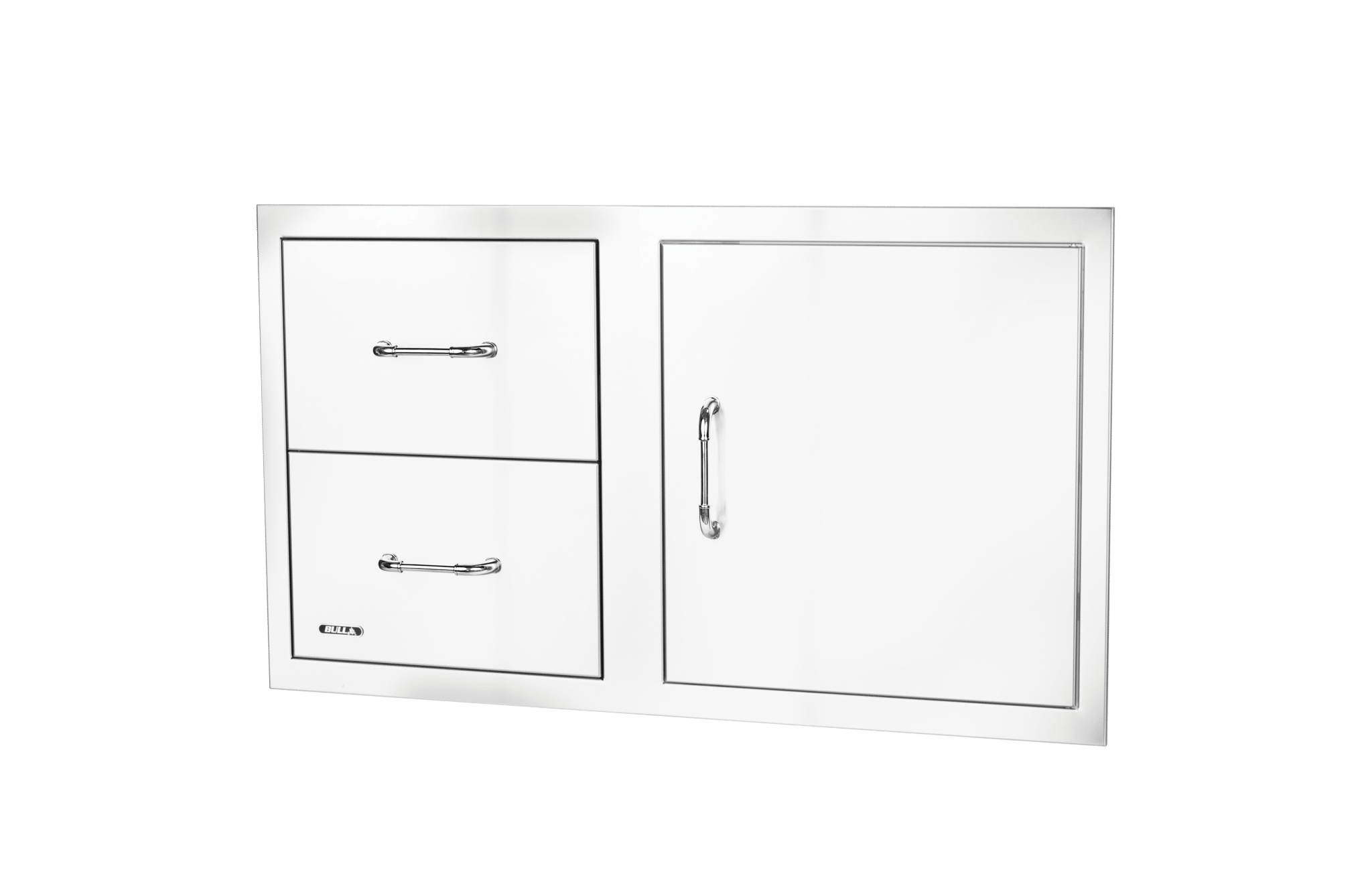 Stainless steel Door/Propane Drawer Combo with Reveal