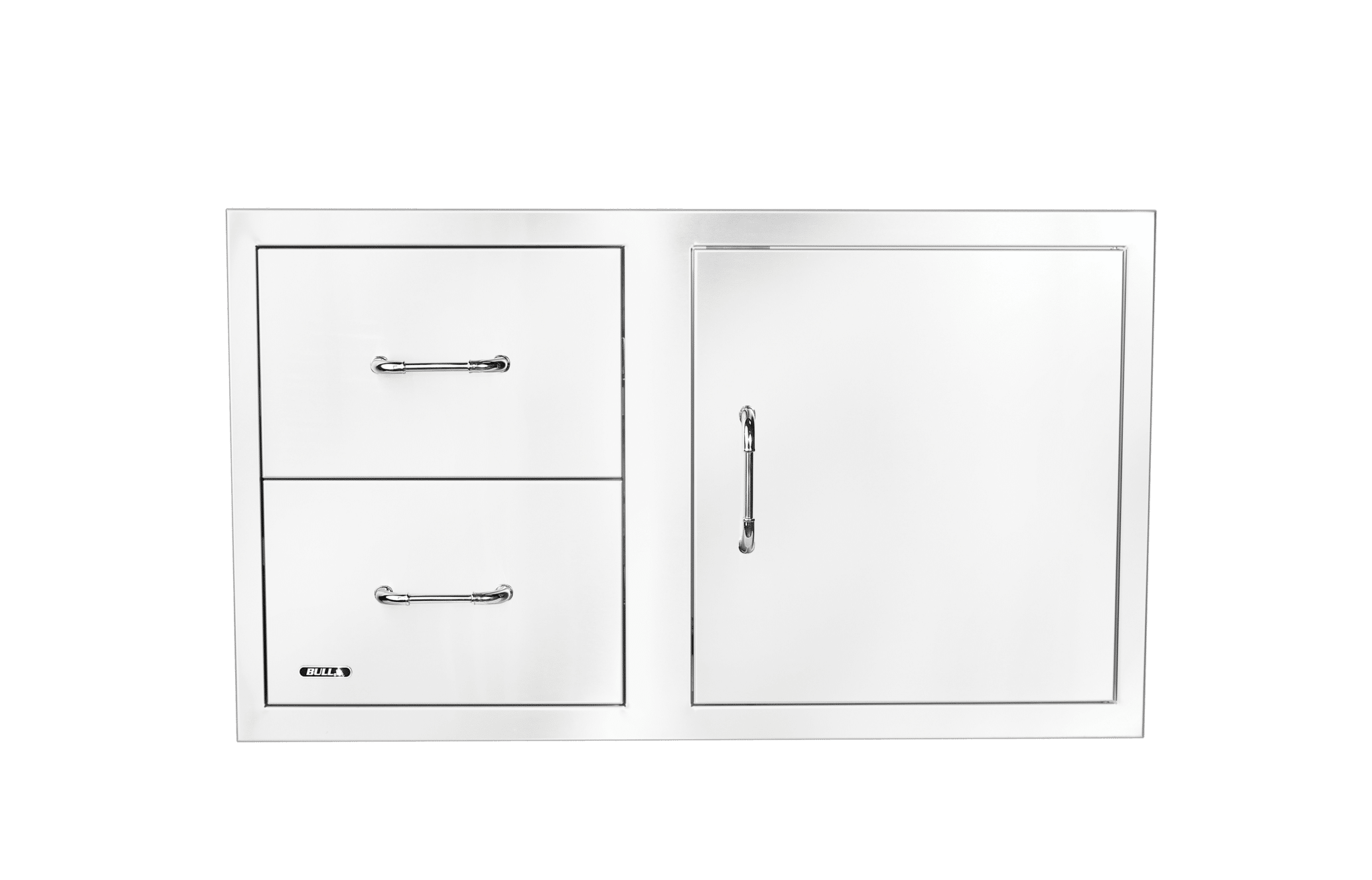 Stainless steel Door/Propane Drawer Combo with Reveal