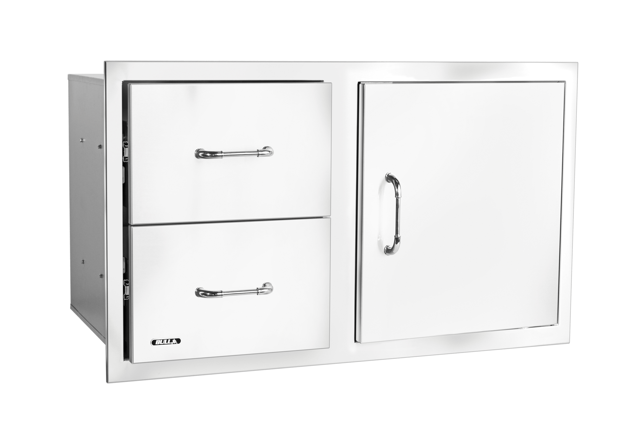 Stainless steel Door/Propane Drawer Combo with Reveal