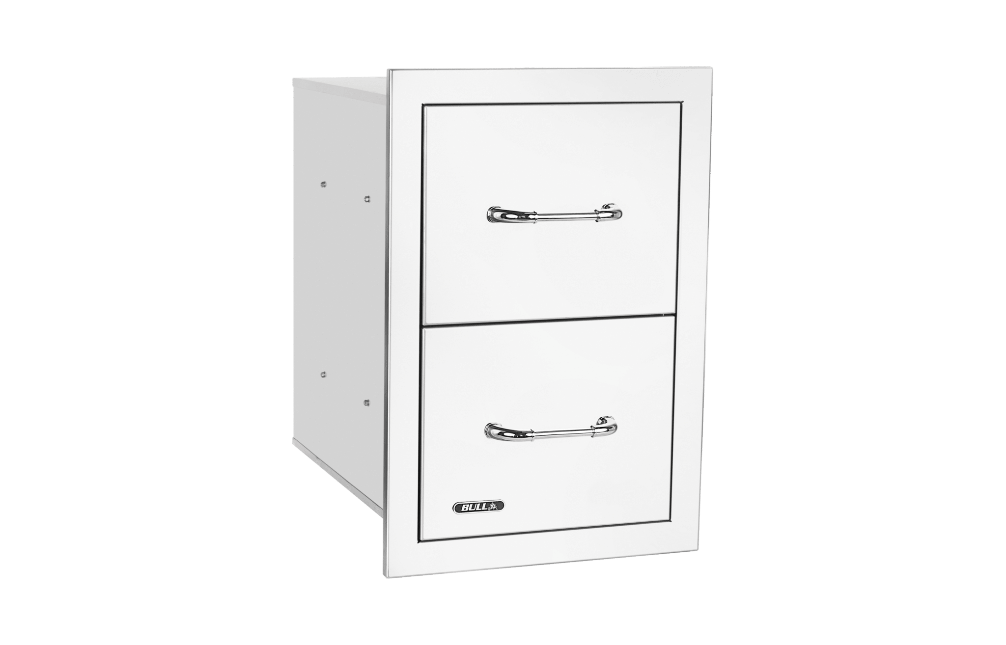 Stainless still double warming drawer