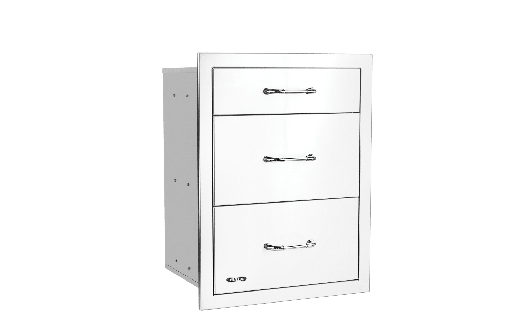 Stainless Steel Triple Drawer System with Reveal