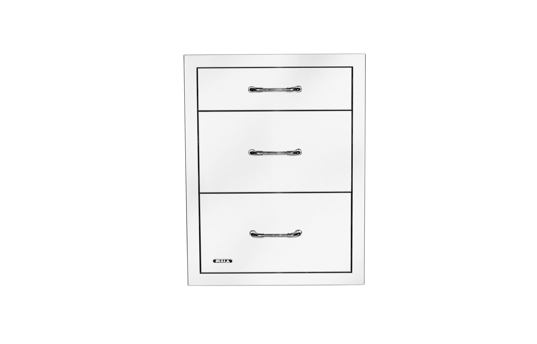 Stainless Steel Triple Drawer System with Reveal