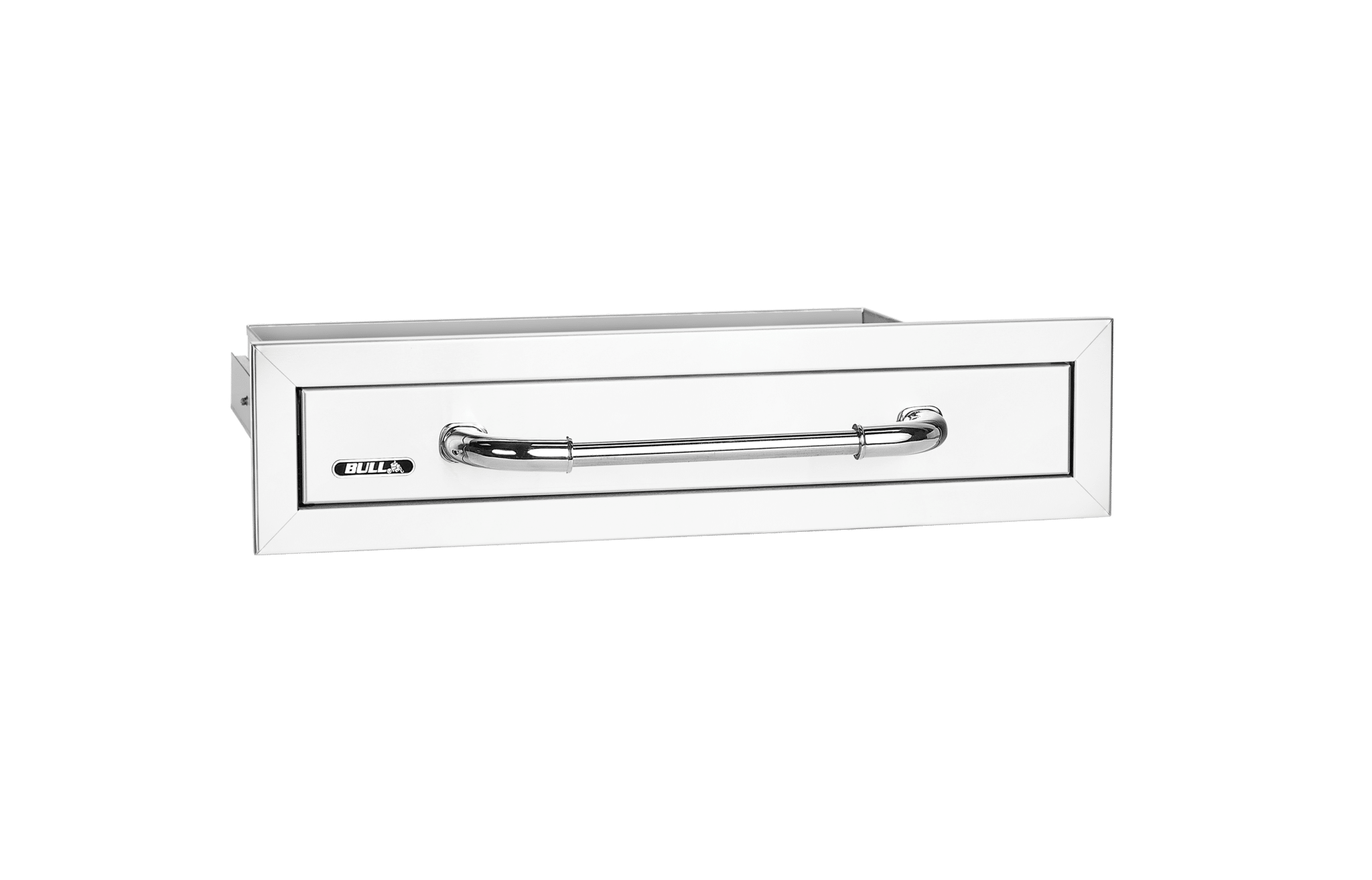 Stainless-Steel Single Drawer with Reveal