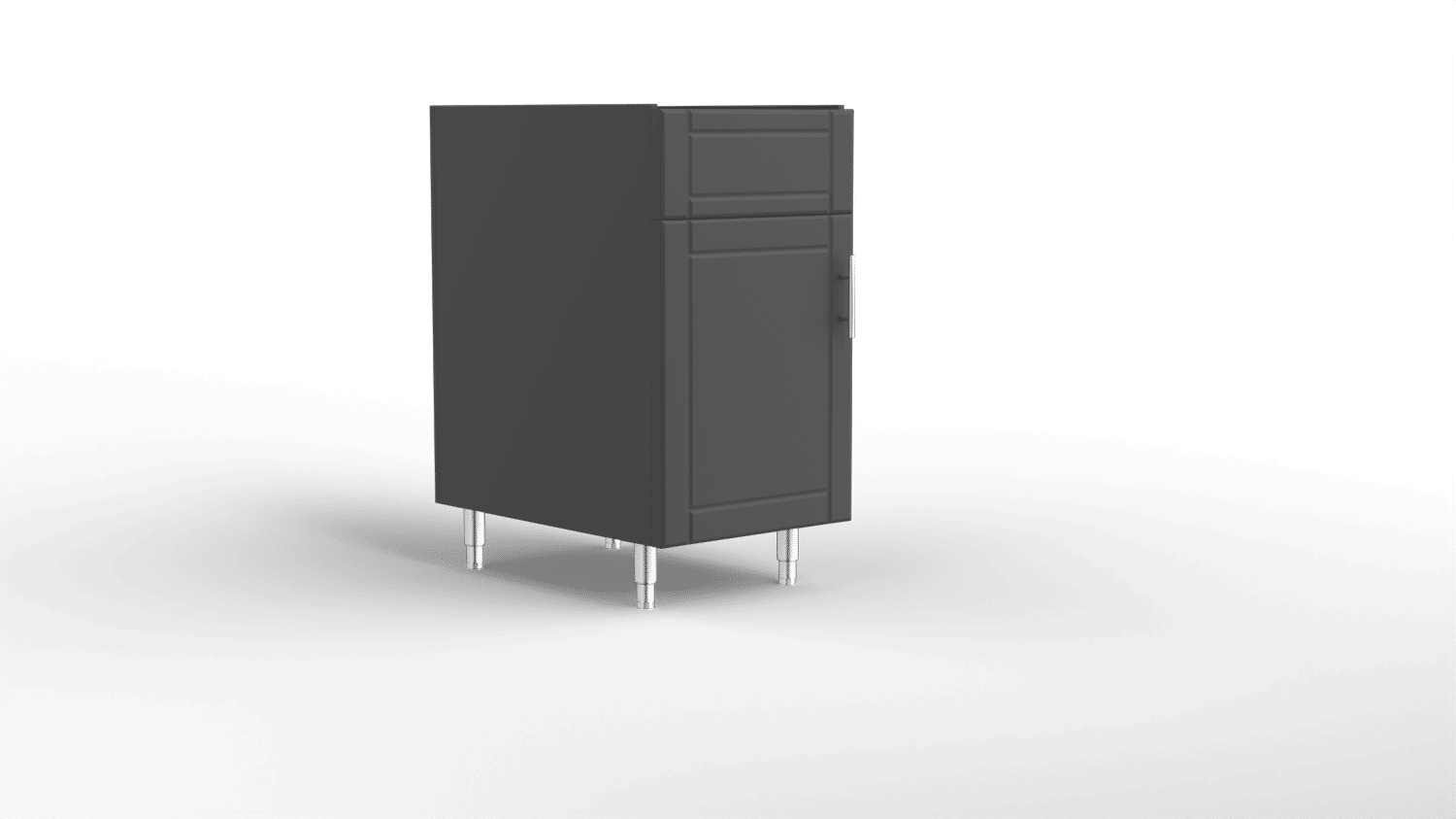 15791-18In Sink Base Left Hinged Door Charcoal_Straight_standard