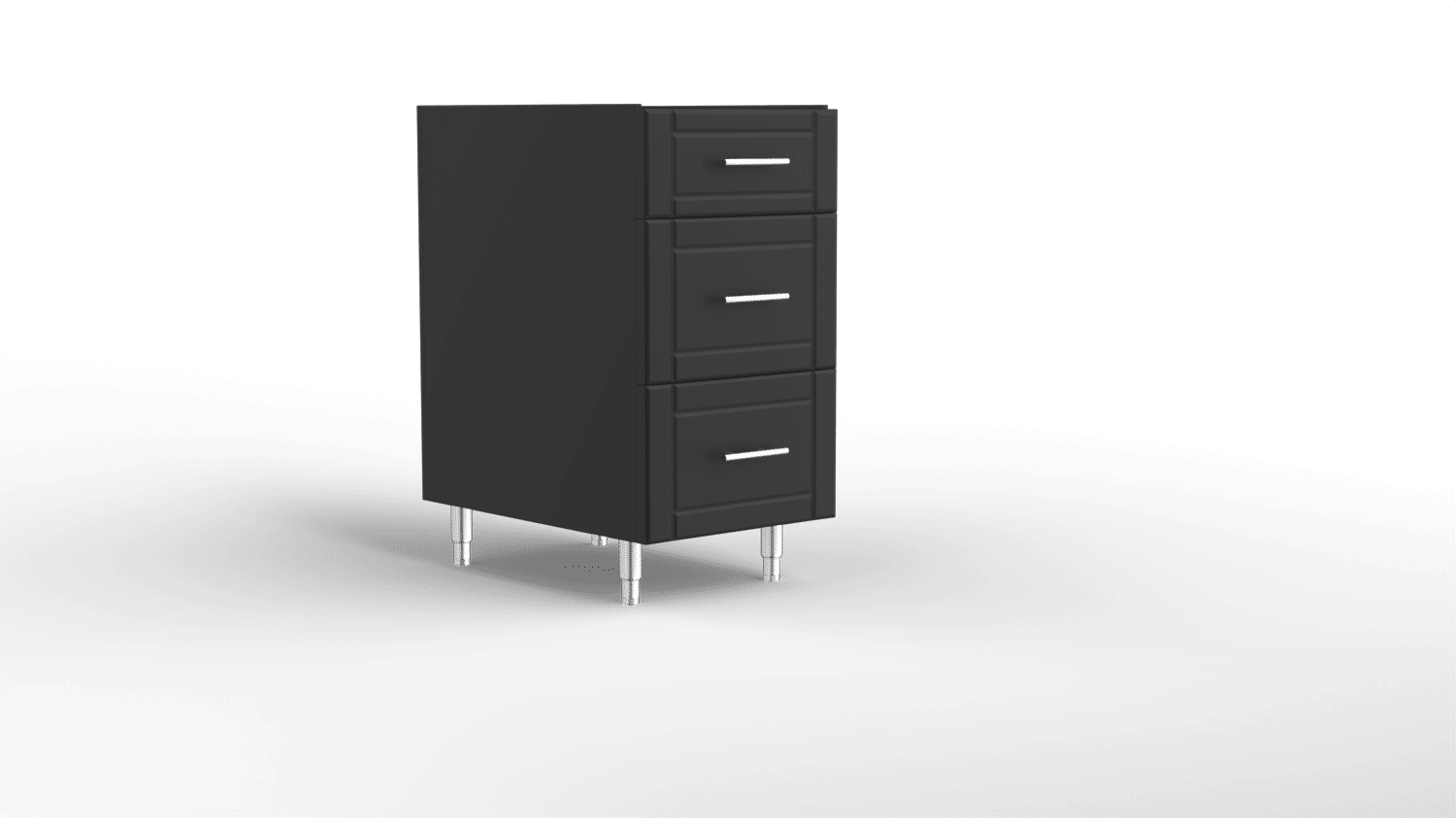 15835- 18In Drawer Base 3 Drawer Black Jack_Straight_standard