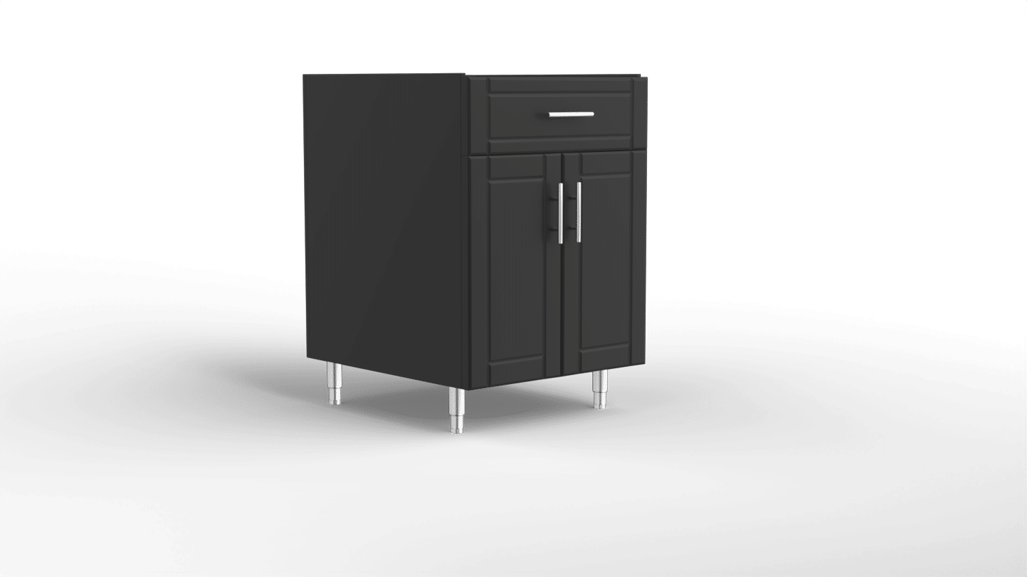 15869-24In base Two Door Cabinet With Drawer Black JAck_Straight_standard