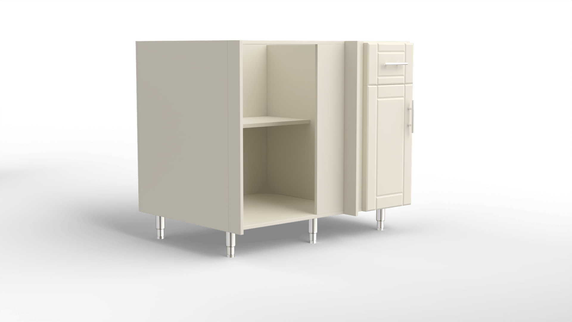42″ Base with Blind Corner for Right Return