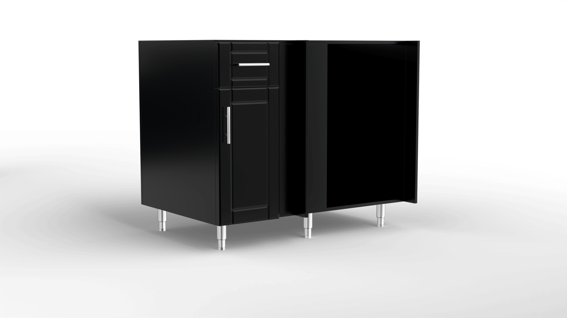 15885-42In base Blind Corner Left Return Black Jack_Straight_standard