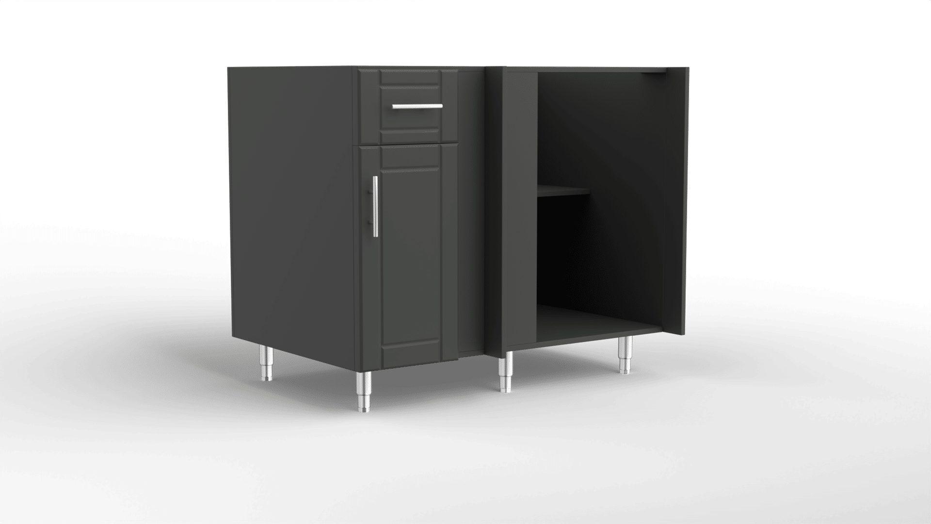 15885-42In base Blind Corner Left Return Charcoal_Straight_standard