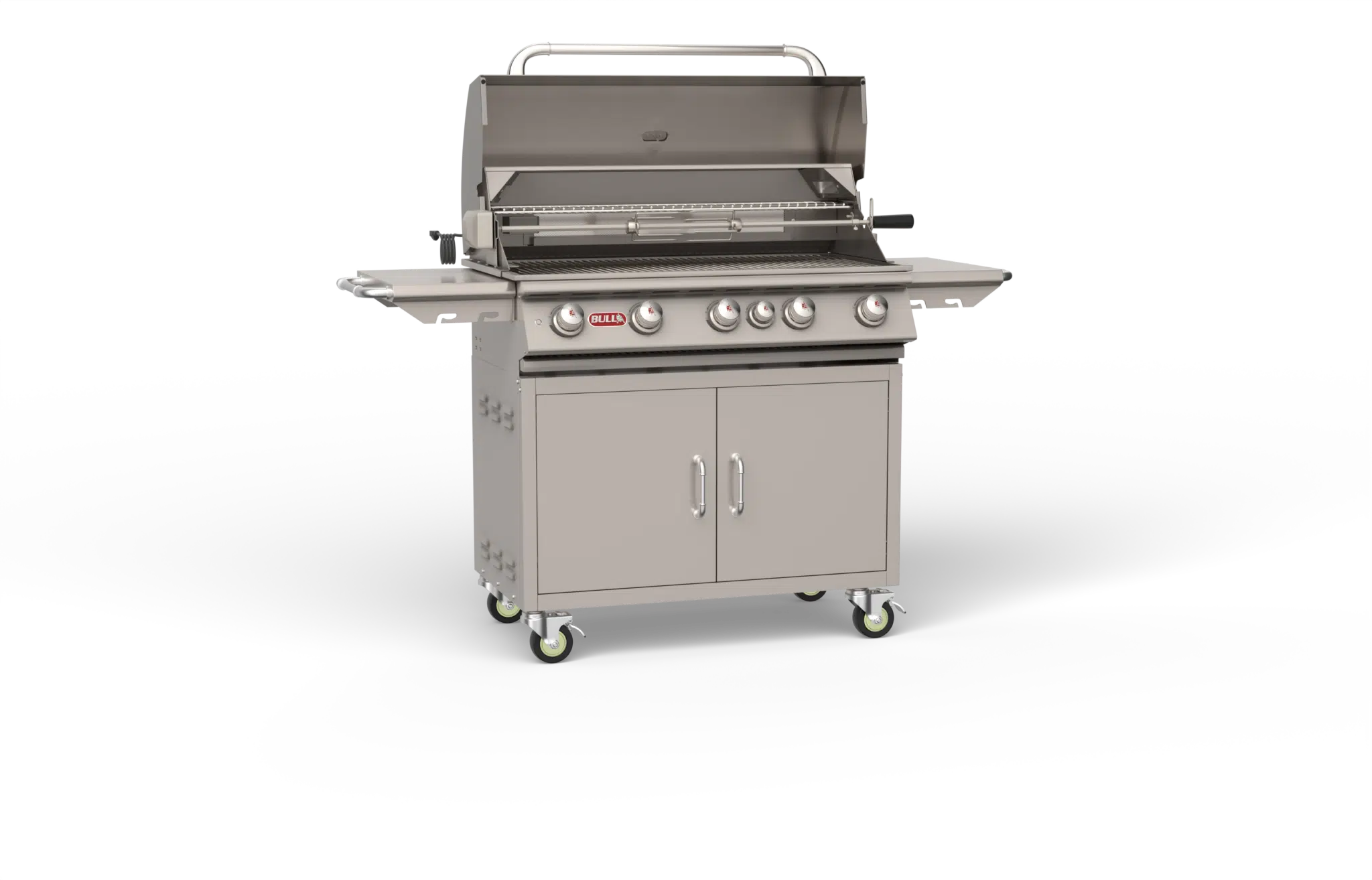 Brahma Cart – 5 Burner Stainless Steel Gas Barbecue Left Side Open
