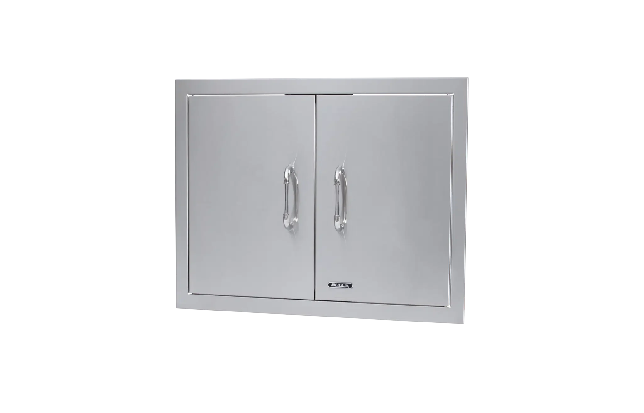 25″ Stainless Steel Double Door with Reveal Right Side View