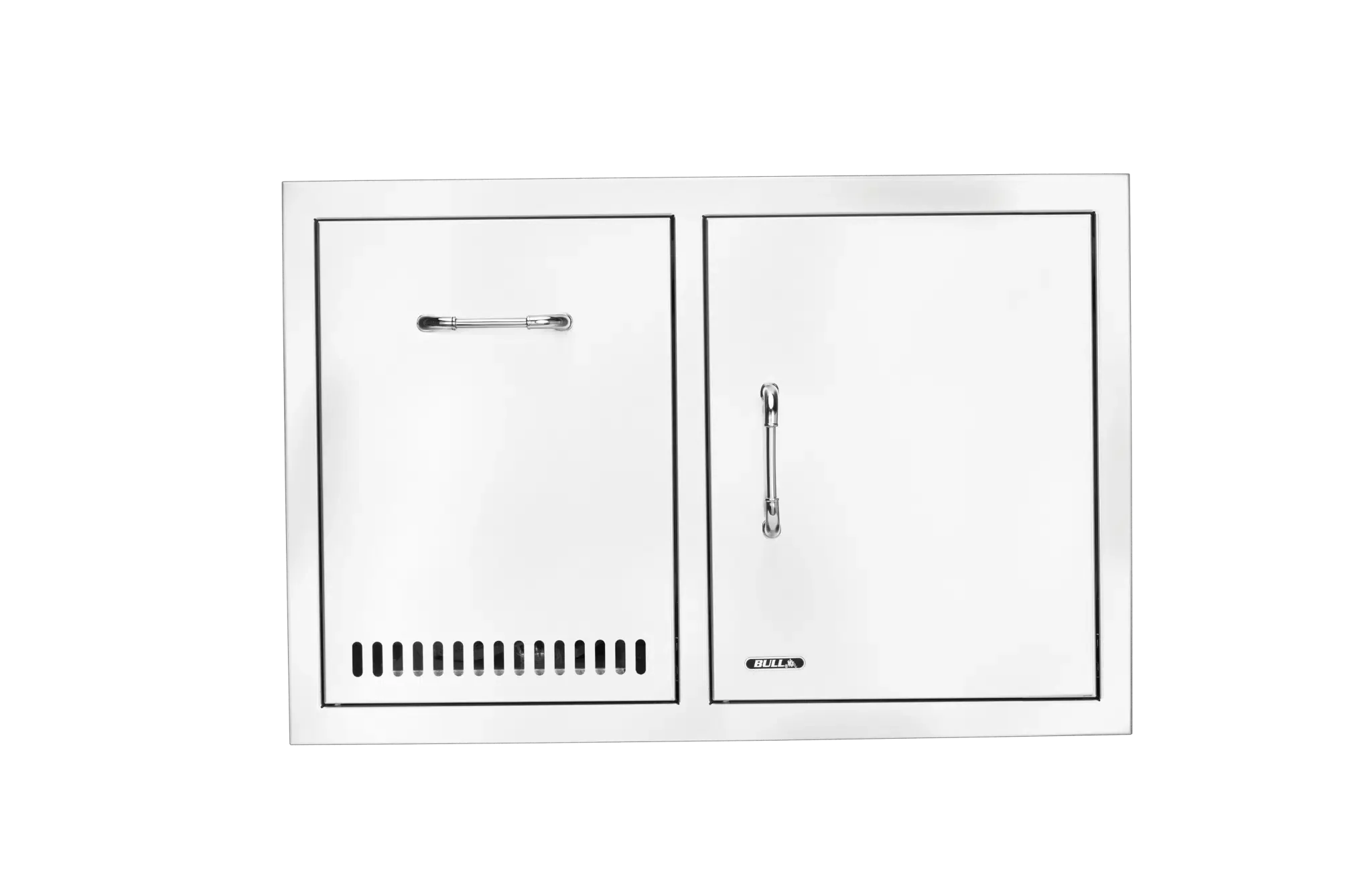 Stainless-Steel Door/Propane Drawer Combo with Reveal Center View