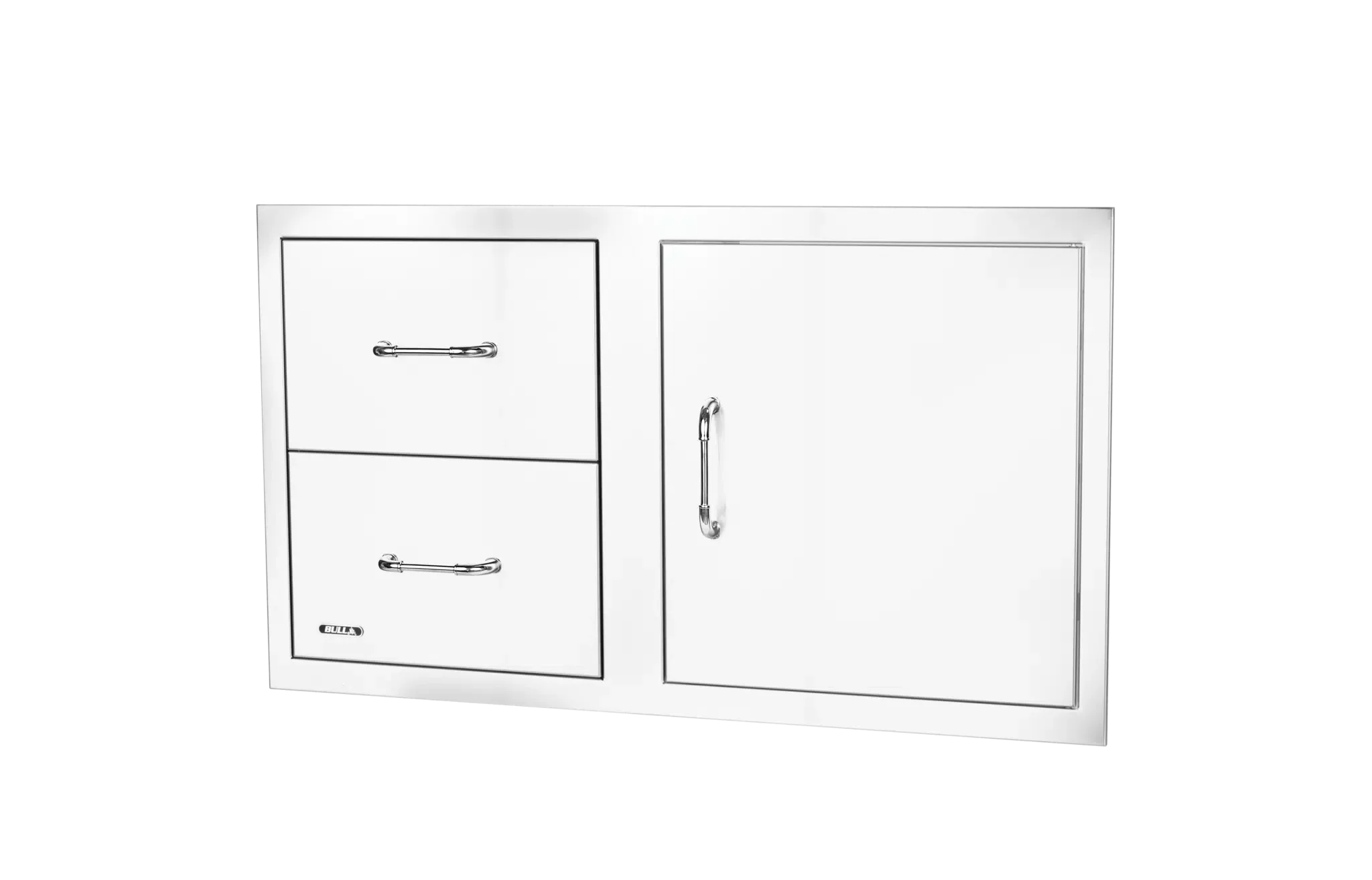 Reversible 30” Stainless-steel Door/Drawer Combo with Reveal Tilted View