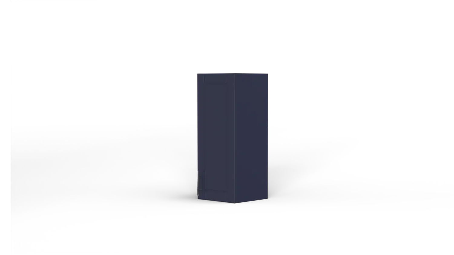 12 Inch Above Counter Wall Mount Cabinet Right Hinge Navy Blue