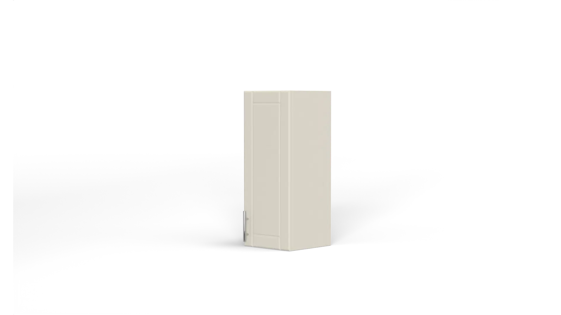 12 Inch Above Counter Wall Mount Cabinet Right Hinge Off White