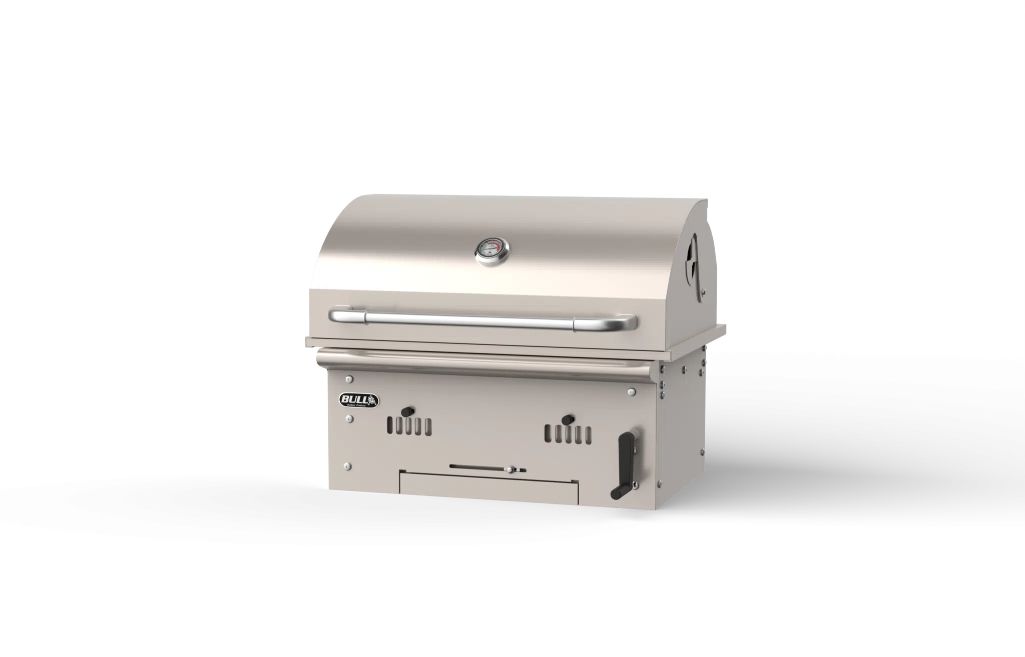 Bison Premium Outdoor Charcoal Grill Head Right Side Closed View