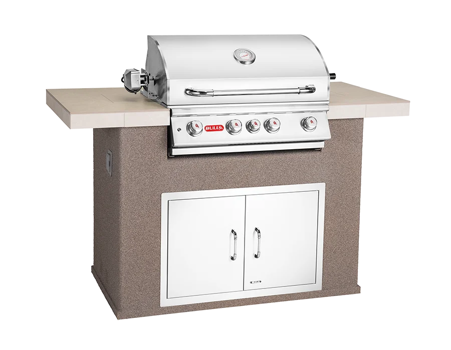 Master Q Outdoor Kitchen & Stainless Steel Grill Closed