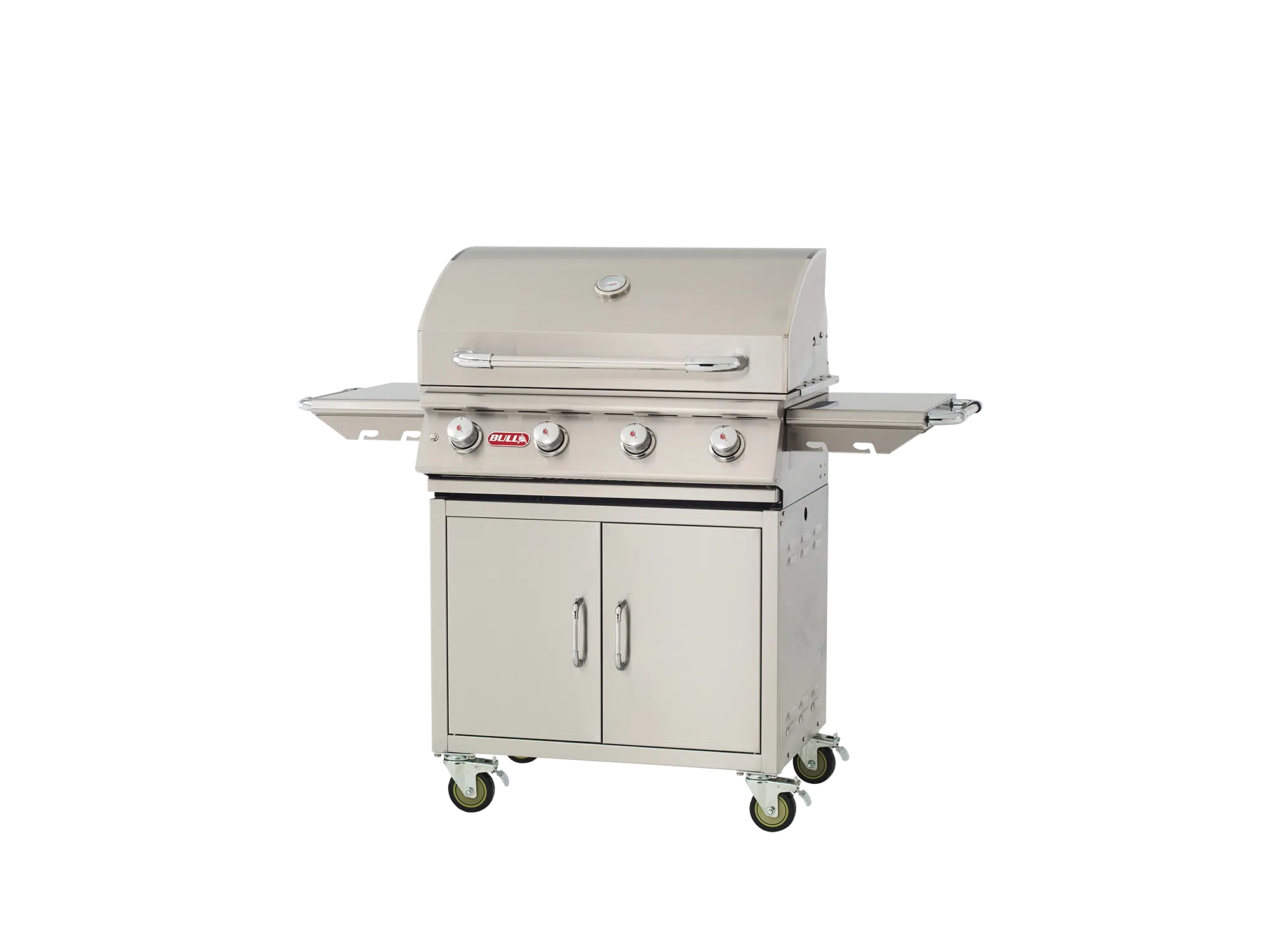 Lonestar Cart – 4 Burner Stainless Steel Gas Barbecue Right Side Closed