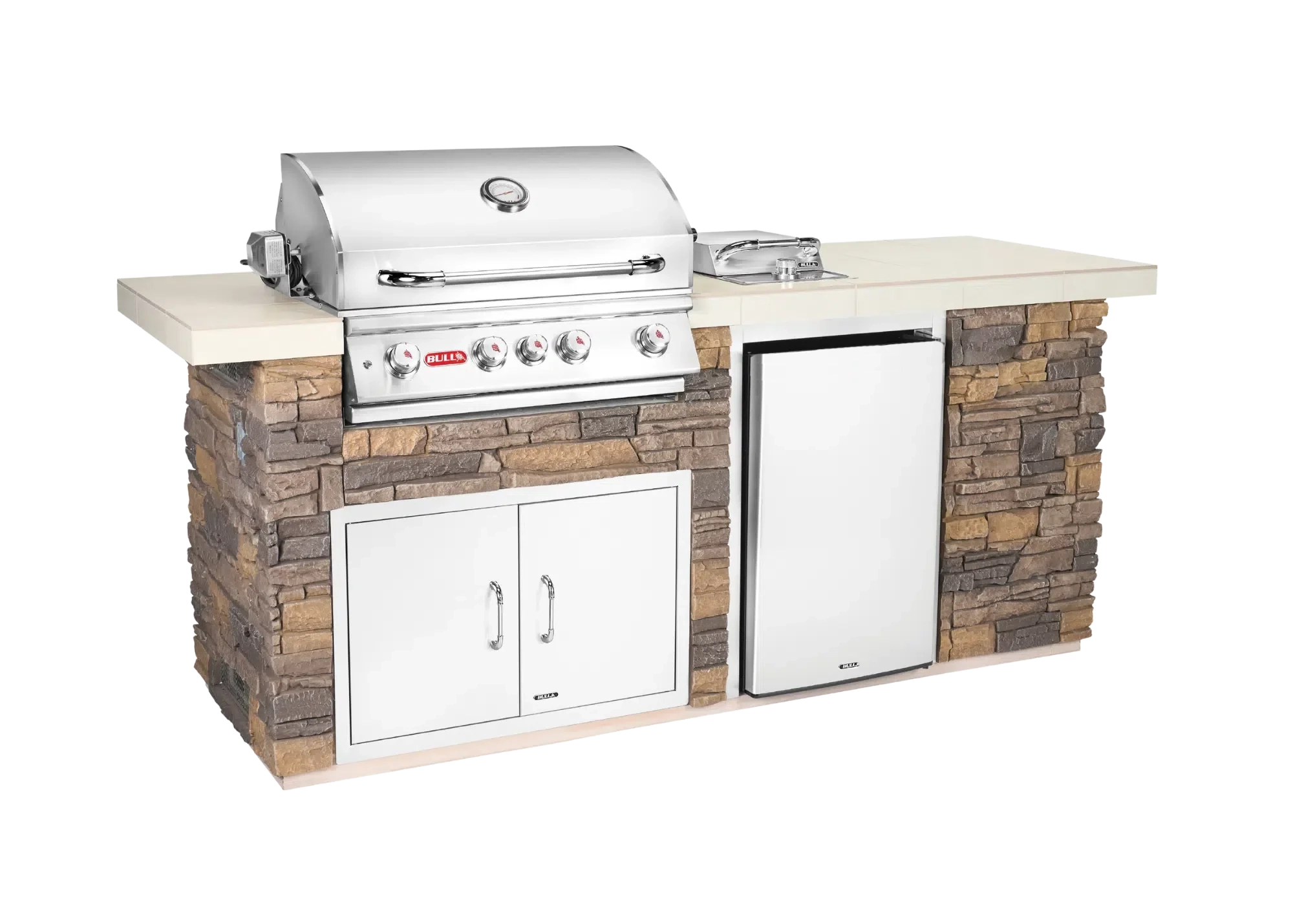ODK Outdoor Kitchen with Faux Rock Closed Lid