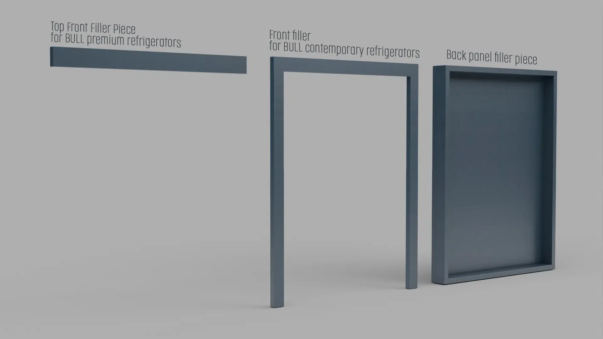 REFRIGERATOR REAR PANEL & FILLER STRIP