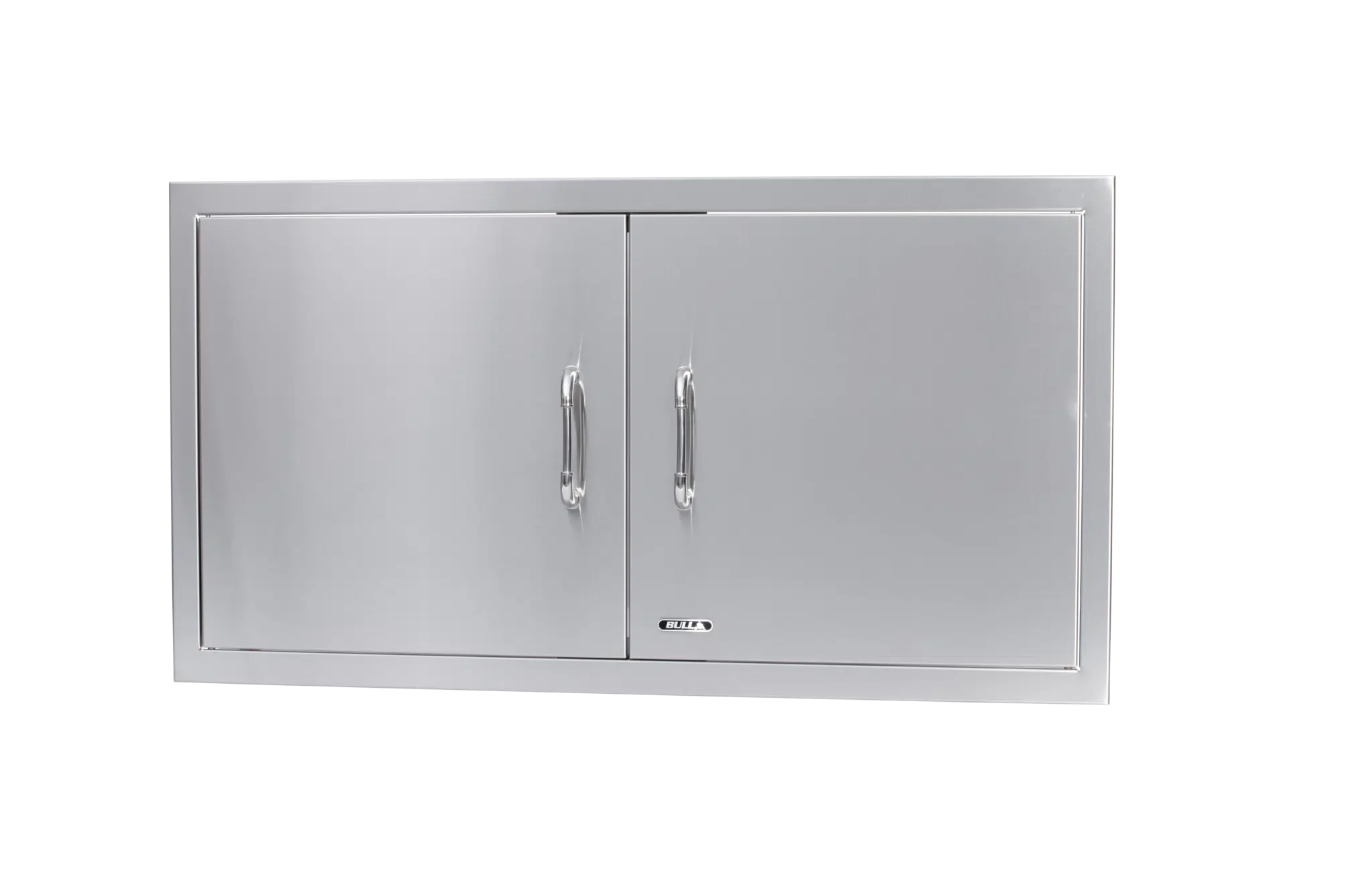 38″ Stainless Steel Double Door with Reveal Tilted View