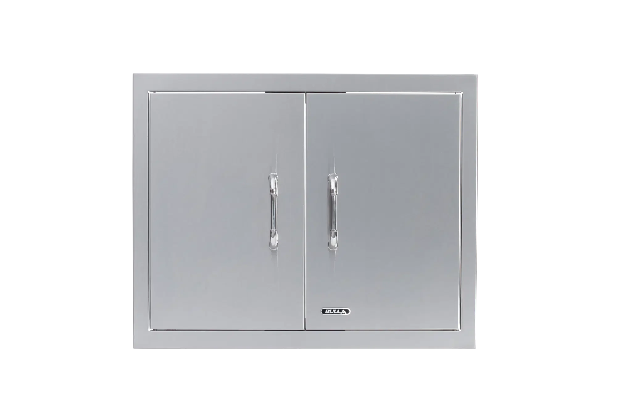 25″ Stainless Steel Double Door with Reveal Center View