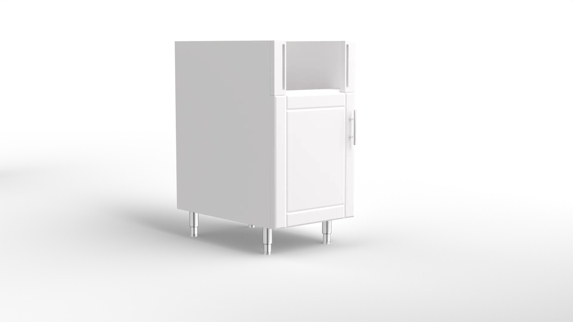 18 Inch Base Cabinet For Bull Slide-In Side Burner White