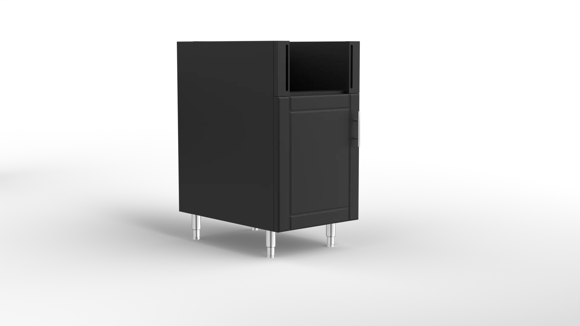 18 Inch Base Cabinet For Bull Slide-In Side Burner Black