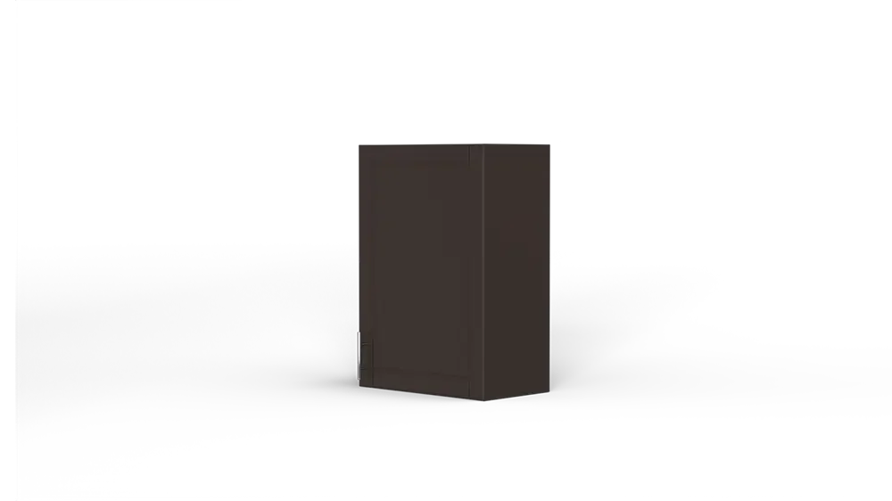 21 Inch Above Counter Wall Mount Cabinet Right Hinge Brown