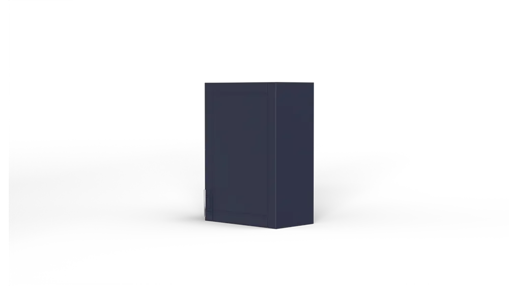 21 Inch Above Counter Wall Mount Cabinet Right Hinge Navy Blue