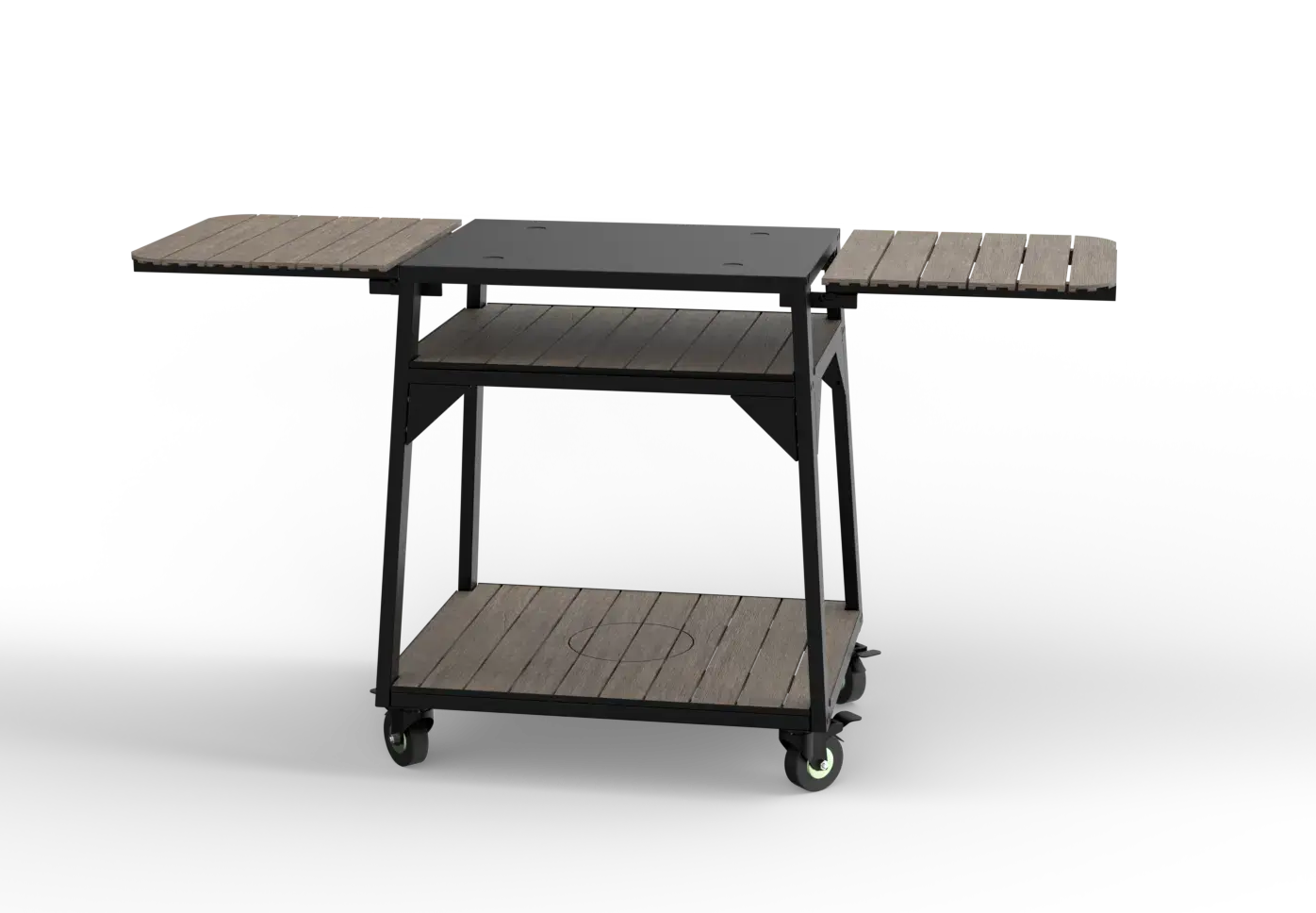 Bull Countertop Pizza Oven Cart Tilted View