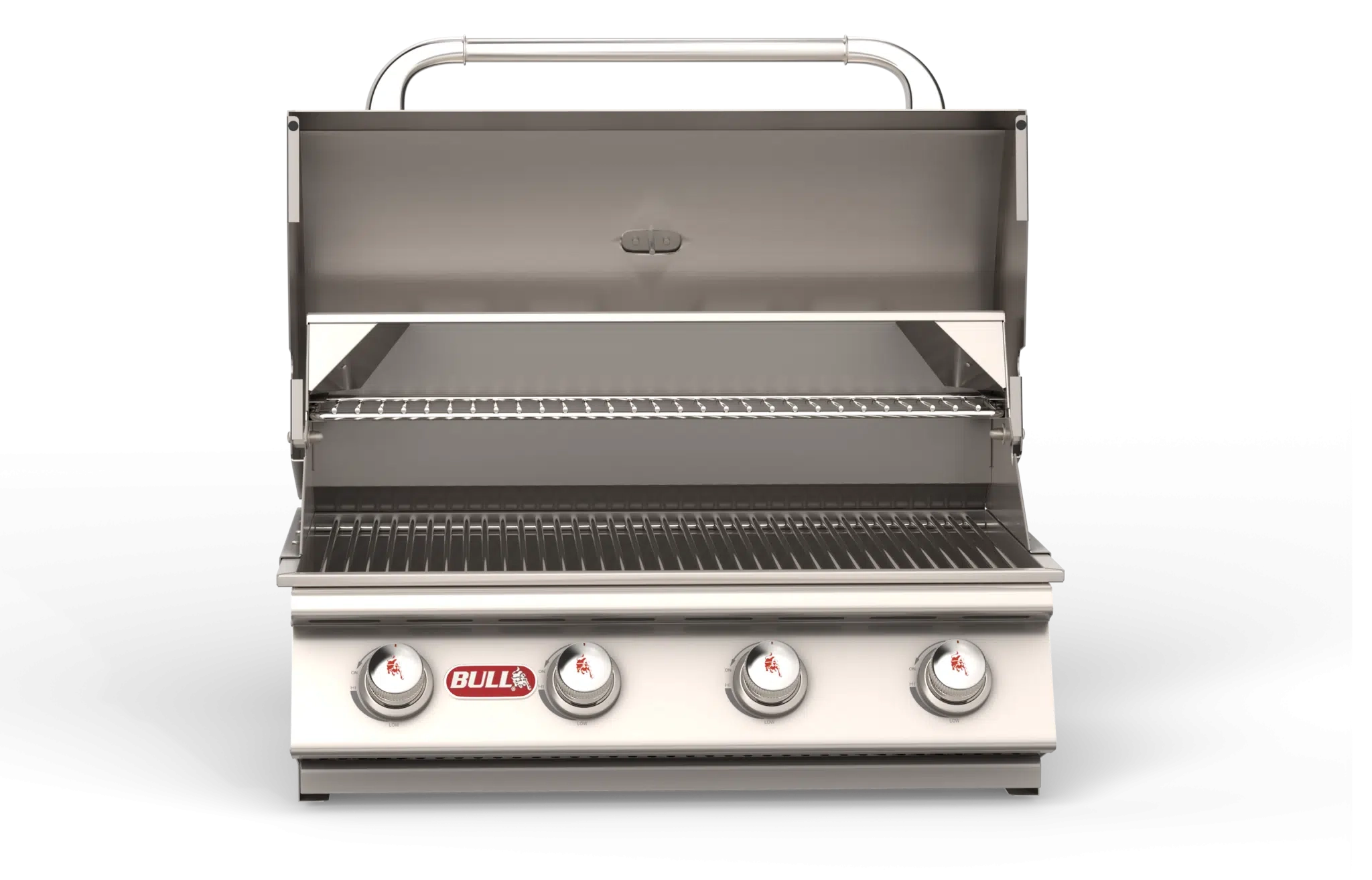 Outlaw – Stainless Steel 4 Burner Gas Grill Head Center View