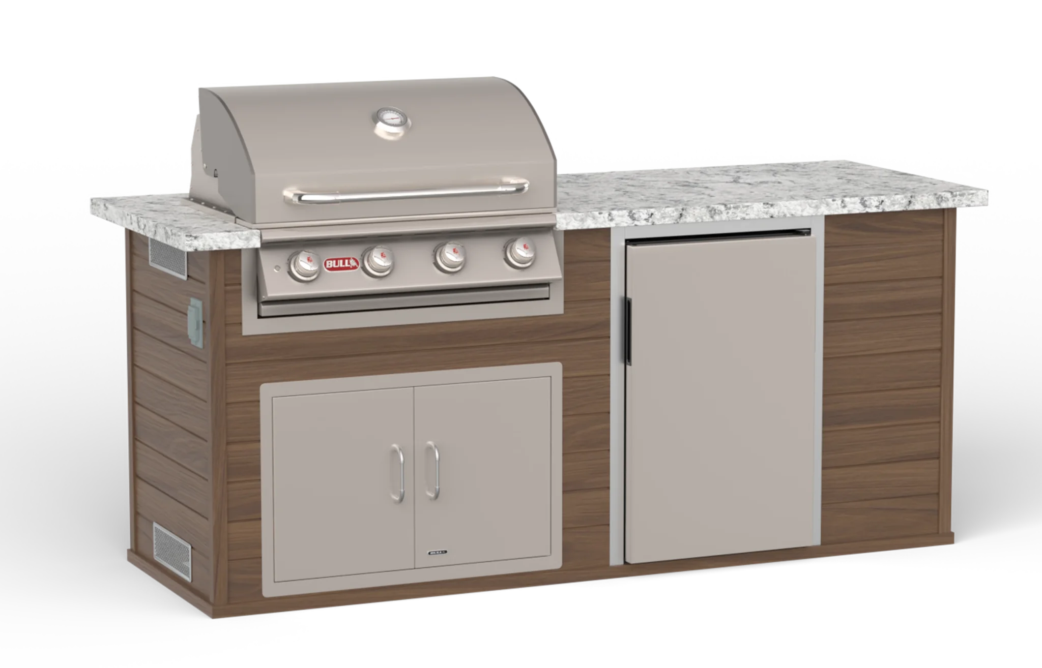 Outdoor Kitchen Brown Base Granite Top