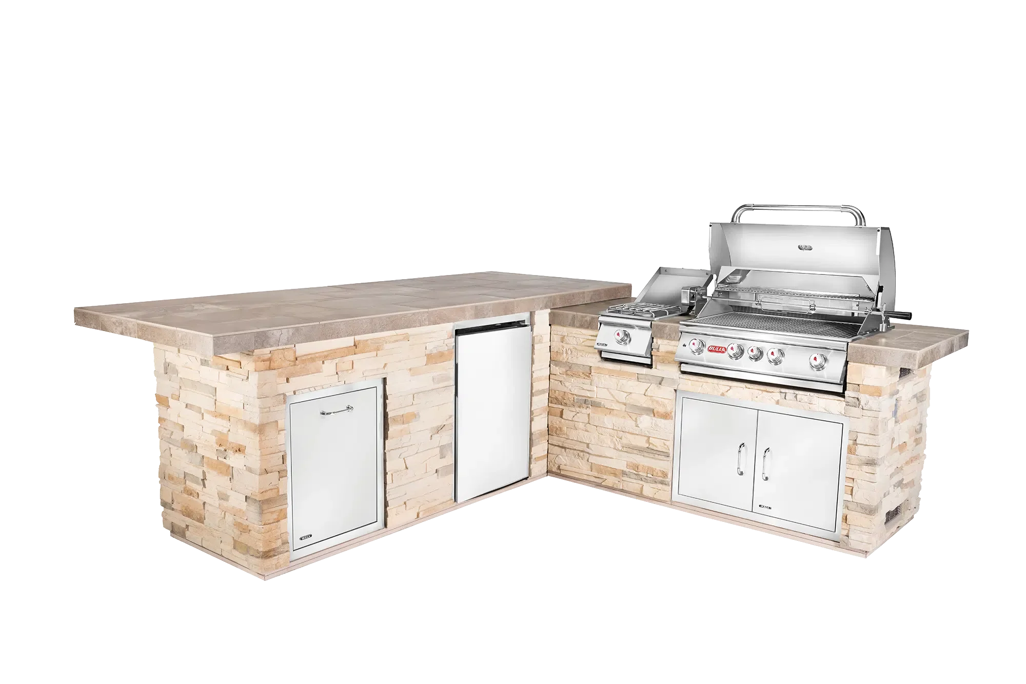 Gourmet Q With Slide in Burner Open