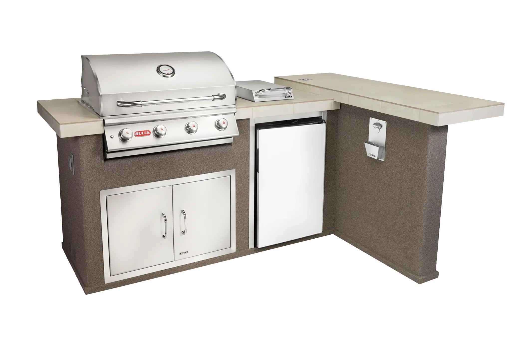 Luxury Q Outdoor L-Shaped Kitchen & Grill Closed