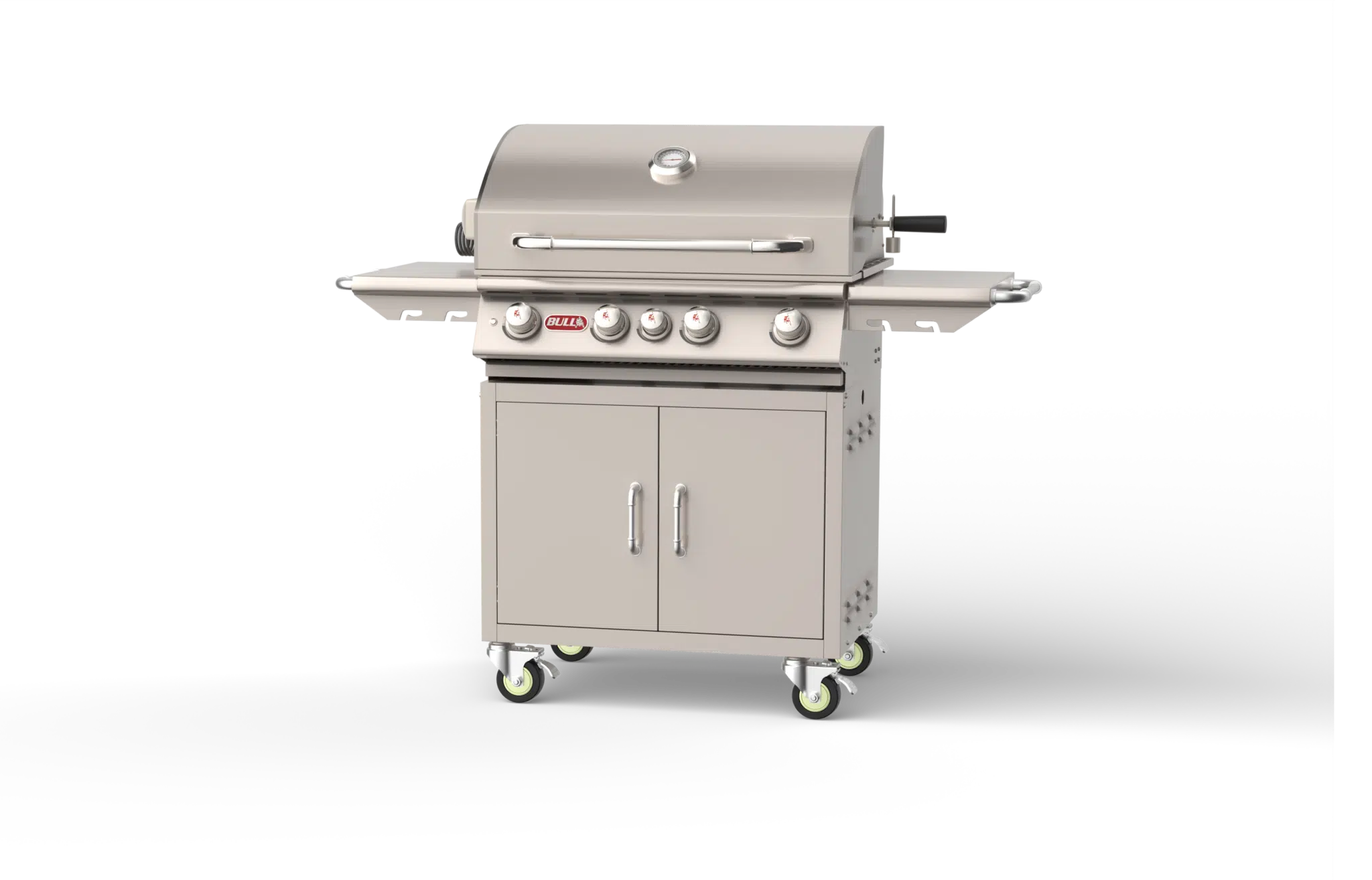 Angus Cart – 4 Burner Stainless Steel Gas Barbecue Right Side Closed