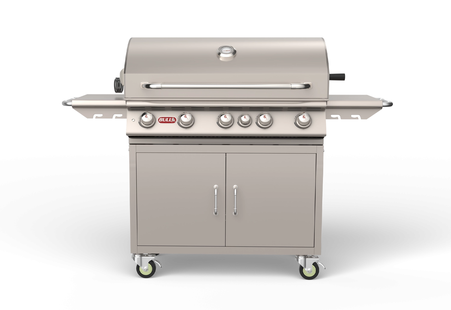 Brahma Cart – 5 Burner Stainless Steel Gas Barbecue Center Closed View