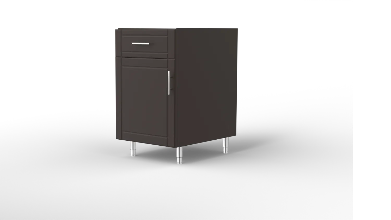 21 Inch Cabinet Base Left Hinge Door and Drawer Heartstone