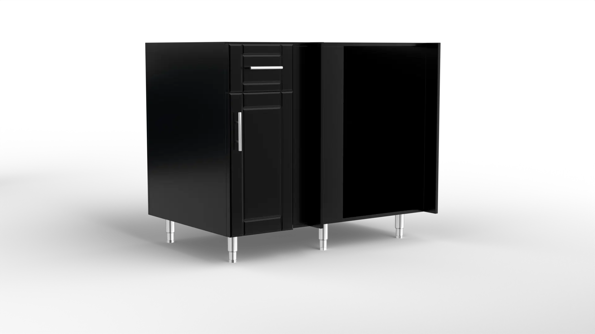 42 Inch Base with Blind Corner For Left Return Black Jack