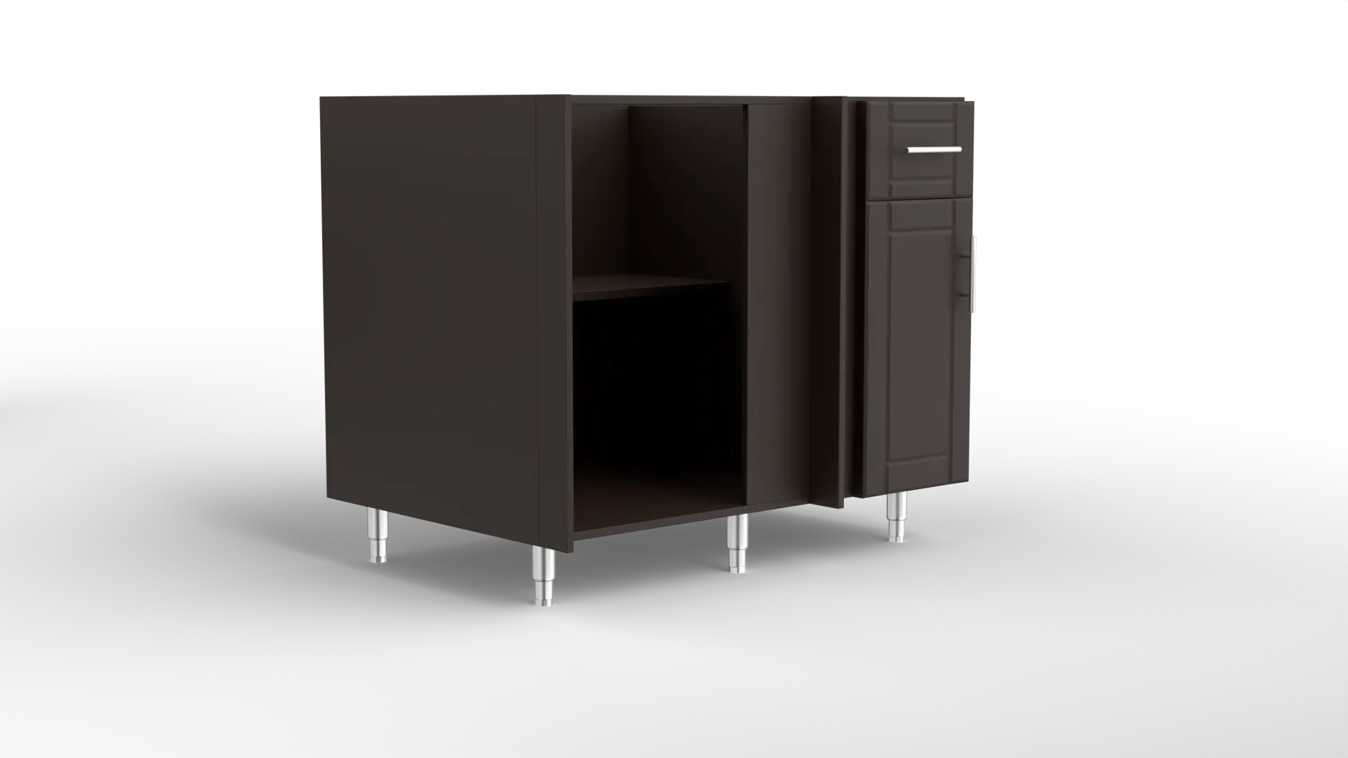 42 Inch Base With Blind Corner For Right Return Brown